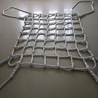 Lifting Net,Nylon Lifting Cargo Net Pallet Cargo Net Bungee Cargo Net Security Tear Resistance Strong (2x2m/load:1T)