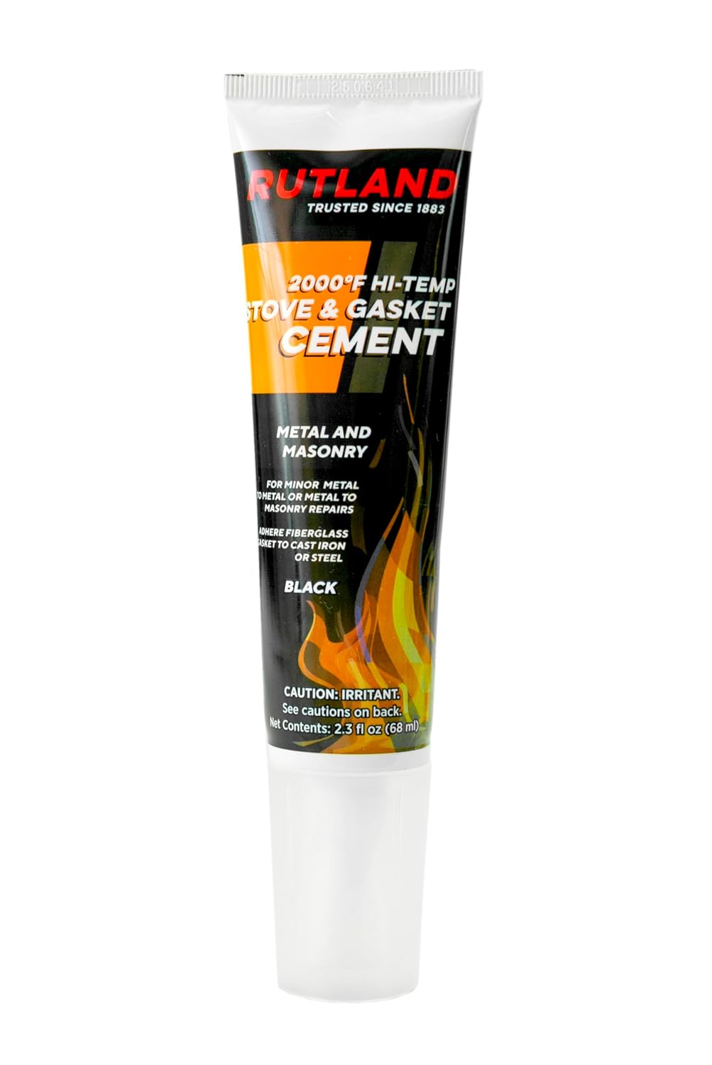 Cemento para Juntas de Estufa Rutland 2.3 Onzas Negro