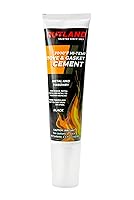 Vista 3 de Cemento para juntas de estufa Rutland, negro, cartucho de 10.3 oz - 78