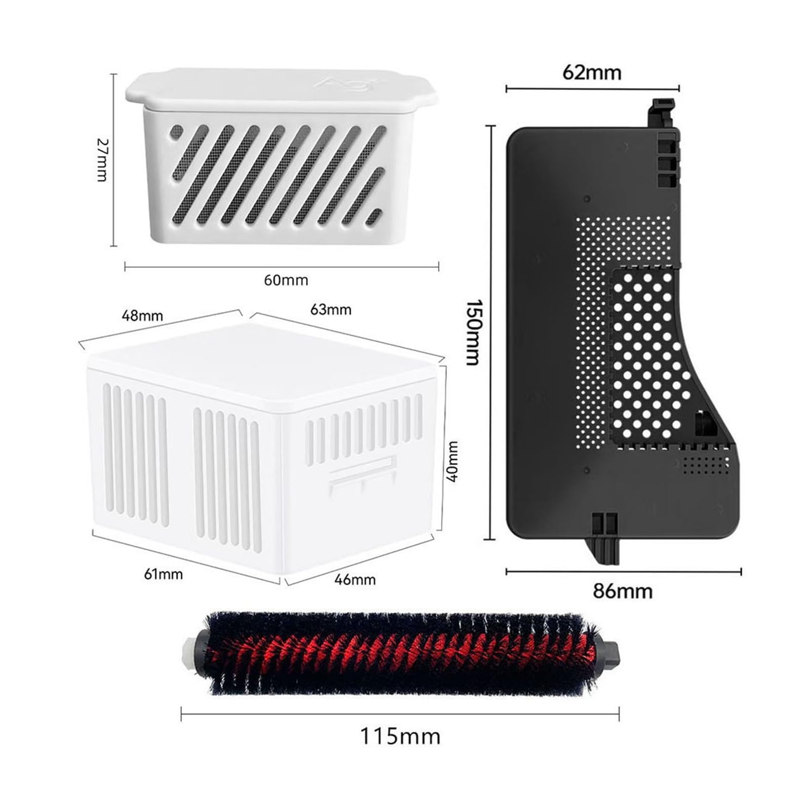 Filter-Deodorant-Modul | Kompatibel mit Roborock, Saros 20 S10 MaxV(White Hanger)