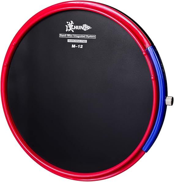 HUN Drum Practice Pads,12 Inch real feel drum Practice Pad