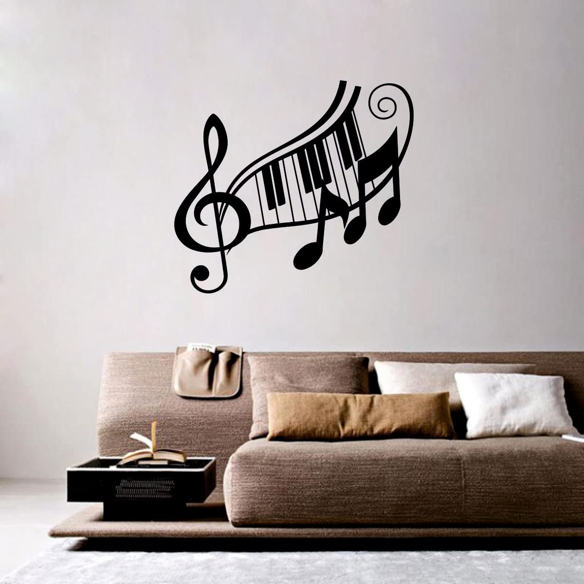 Buy Decor Villa Self Adhesive Music Symbols Wall Sticker, Standard