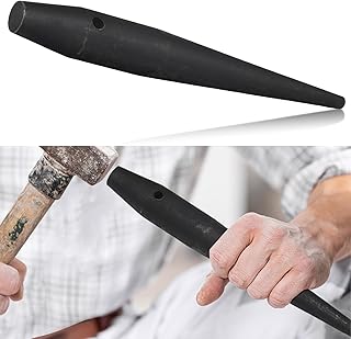 Tandefio 1 Pcs Bull Pins Iron Workers Heat Treaded Steel Ironworkers Tool with Black Finish Positioning Punching Nails (1-5/16'' X 10'')