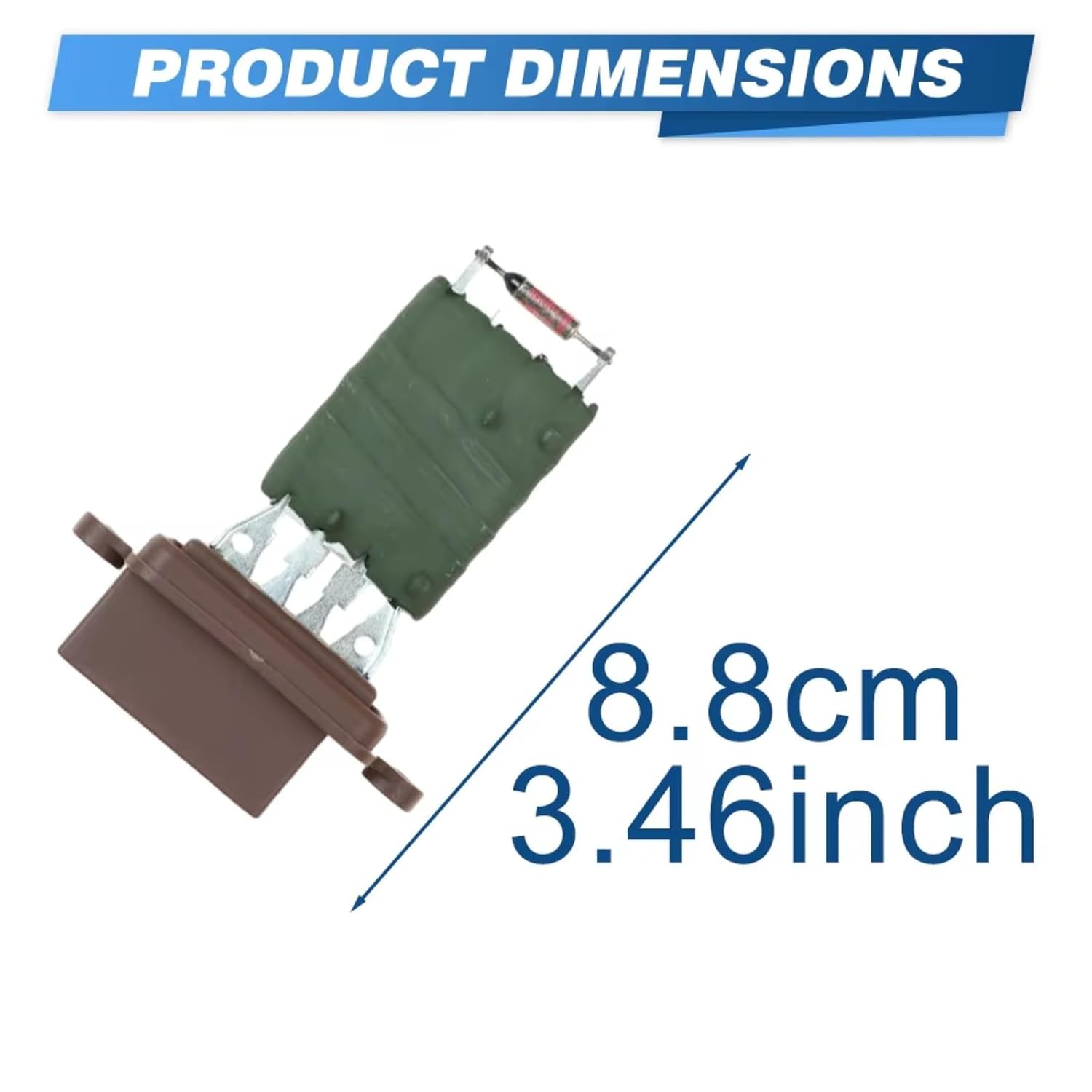 Engine Blower Motor Fan Resistors Compatible with Fiat for Ducato 2002-2006 Heater Fan Blower Motor Resistor 46721250 77362433