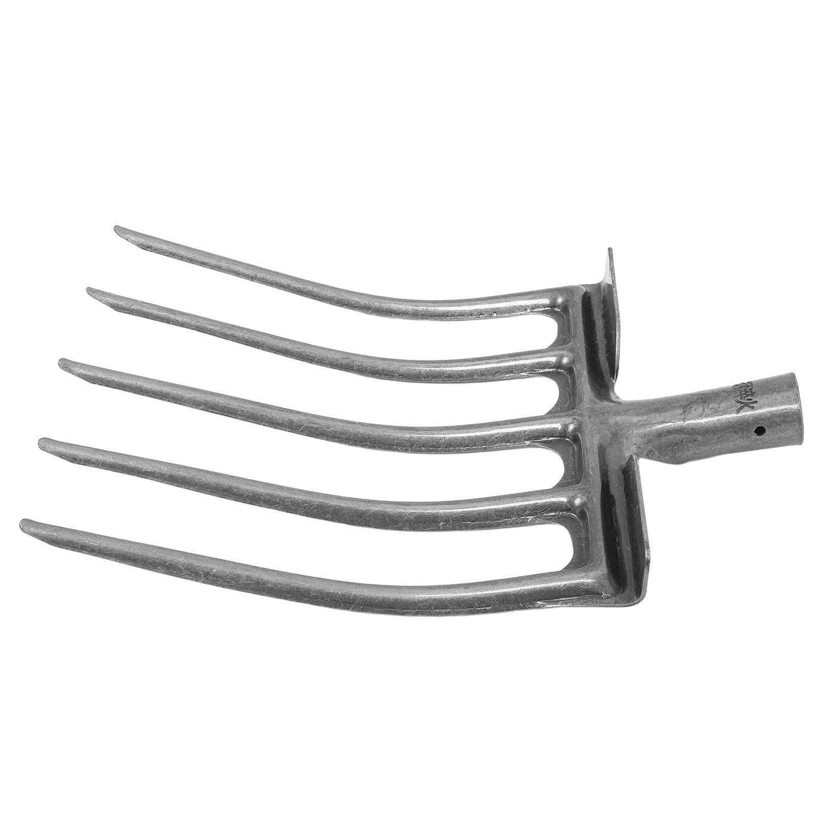 Forca da Scavo in Metallo a 5 e 6 Denti per Attività Agricole, Strumento Robusto per Rovesciare e Allentare Suolo, Attrezzo per Coltivazione e Cura del Giardino