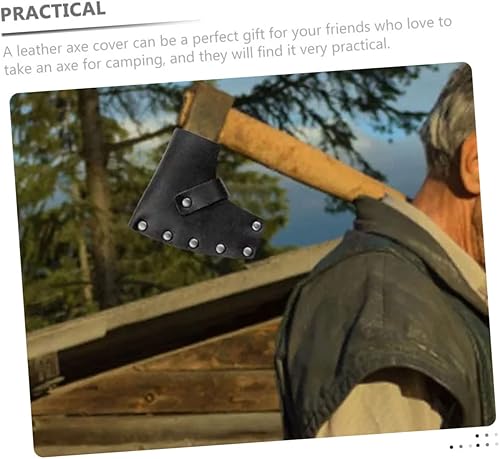Miniatura 9 de STOBAZA Funda protectora de piel gruesa para hacha para cubiertas para aventuras de camping al aire libre