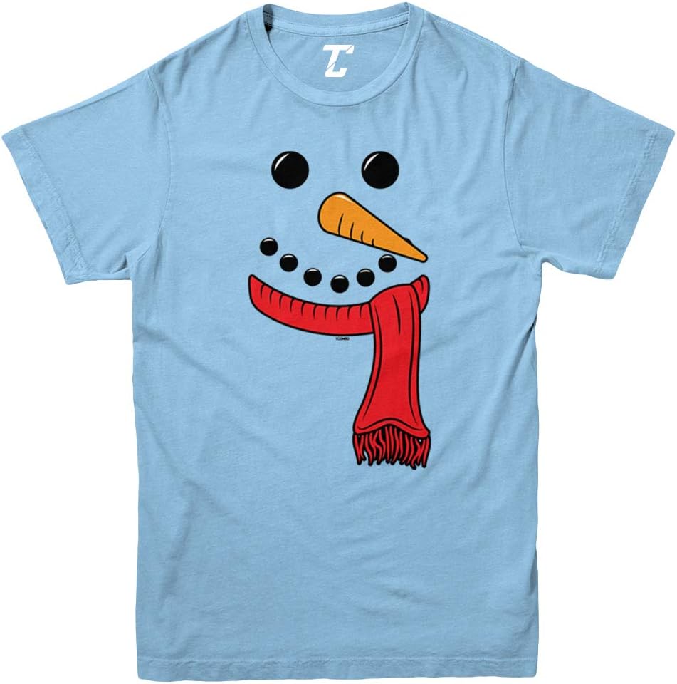 Snowman Face - Winter Snow Youth T-Shirt
