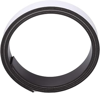 Self Adhesive Magnetic Tape 5 Meter Magnetic Tape Strong Self Adhesive Strip Roll Rubber Soft Patch 20mm Width for DIY Projects Magnetic Tape