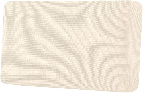 Miniatura 81 de H.VERSAILTEX Fundas de cojín individuales superelásticas para asiento – Juego de fundas de cojín de sofá – Tela de sarga gruesa con textura jacquard