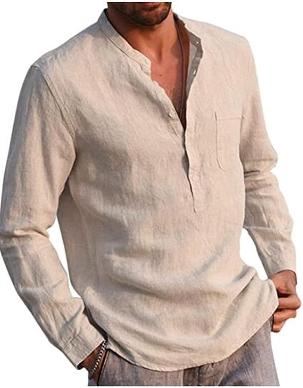 Button Down Henley Shirts nordicid 