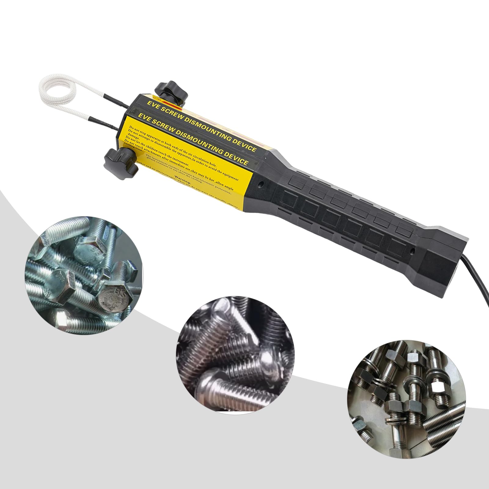 Calefactor magnético de inducción de 220 V, desenroscable de tornillos, calefactor de inducción sin llamas, dispositivo de calefacción por inducción mini magnético