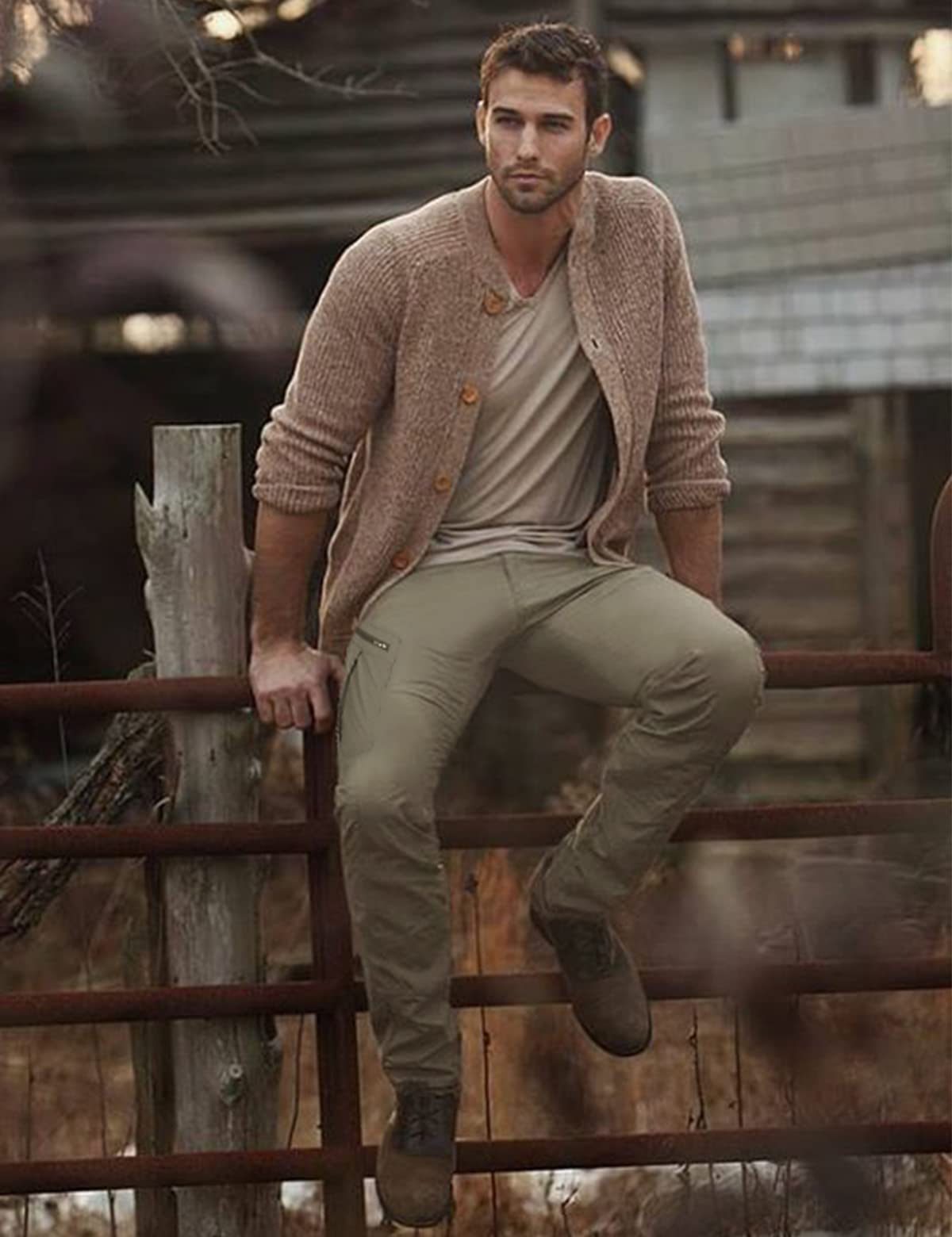 NOUKOW Men's Stretch Cargo Pa...B0BX2KX7B9