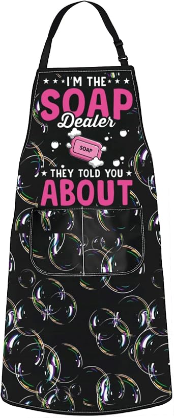 JNIAP Soap Maker Apron Soap Making Gifts Soap Dealer Apron Im The Soap Dealer They Told You About Homemade Soaping Gifts