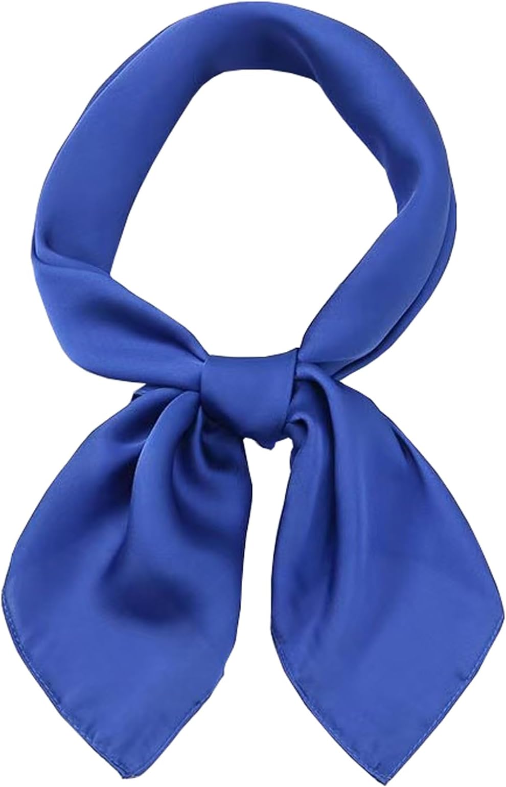 Women's Square Satin Scarf 27.5" Bandanas Solid 50s Retro Neck Scarves Emulation Silk Handbag Hair Ribbons Necktie