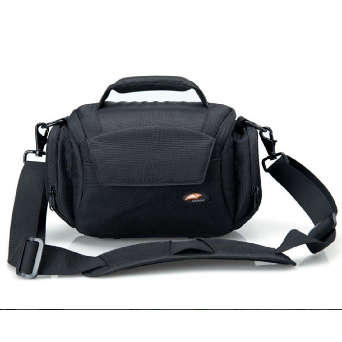 Black Camera Carrying Case Soft Shoulder Digital Camera Equipment Bag Padded Photo Carry Bag Waterproof for Nikon, Canon, Sony, Pentax Olympus, Panasonic etc