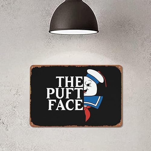 Miniatura 5 de The Puft Face Movie Poster Wall Decor Sign - 12x8 Inch Metal Sign Wall Decor Sign,cave,bar,club,home Wall Art Metal Tin Sign Halloween Decor Sign