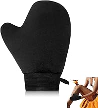 Self Tanning Mitt Applicator, Double Sided Microfiber Self Tan Mitt, Stain-Free Hands, Streak-Free Fake Tan Applicator Glove for Sunless Tanner, Reusable Tanning Glove for Body and Face