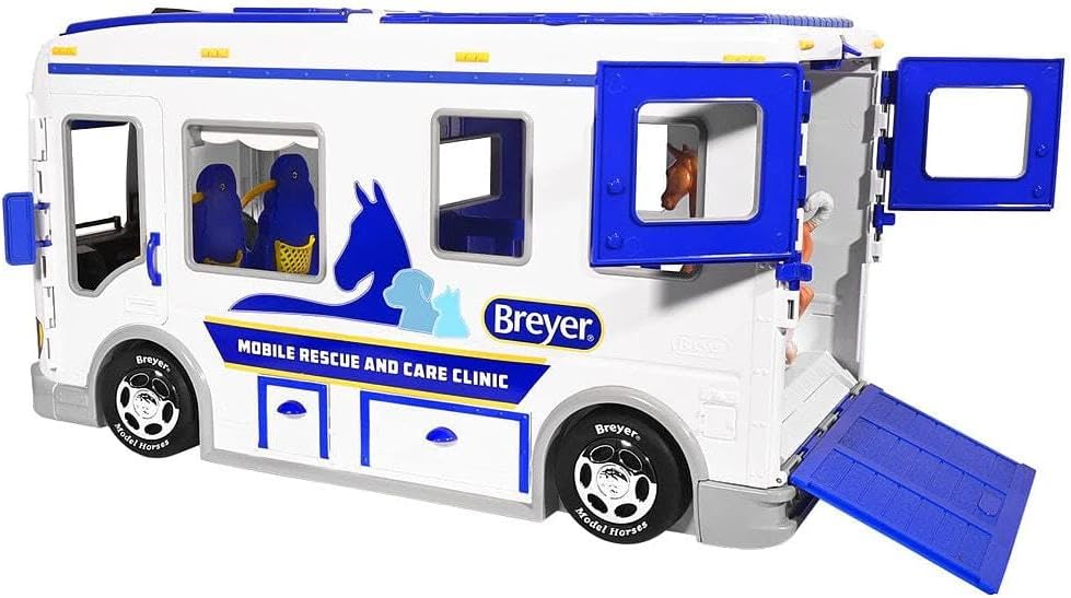 Breyer Freedom Series Mobile Rescue & Care Clinic | 15 Piece Vehicle Playset | Model: 10064