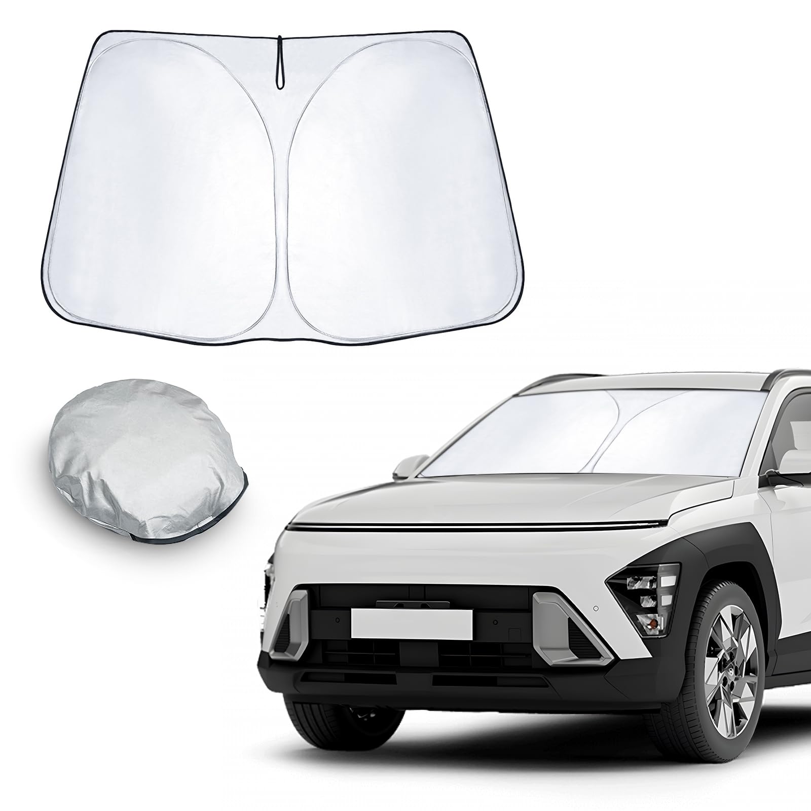 Sonnenschutz-Abdeckung Für Hyundai Kona SX2 (2024/2025) – Frostschutz Für Frontscheibe, Wasserdicht & UV-beständig
