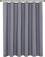 Vista 17 de Biscaynebay - Cortina de ducha de tela de calidad de hotel de 72 x 72 pulgadas, cortinas de baño resistentes al agua doradas, ojales resistentes a