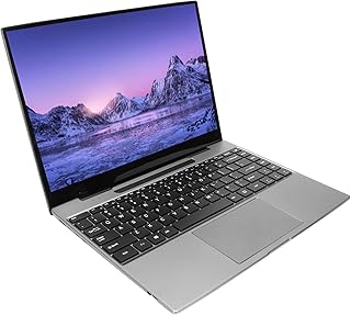 Laptop Windows 11, tela IPS 3K de 14", 8 GB de RAM 128 GB ROM, laptop com CPU J4125 Quad Core, laptops portáteis Silver Slim com webcam, BT, WiFi, alto-falantes duplos, microfone(8+128 GB)