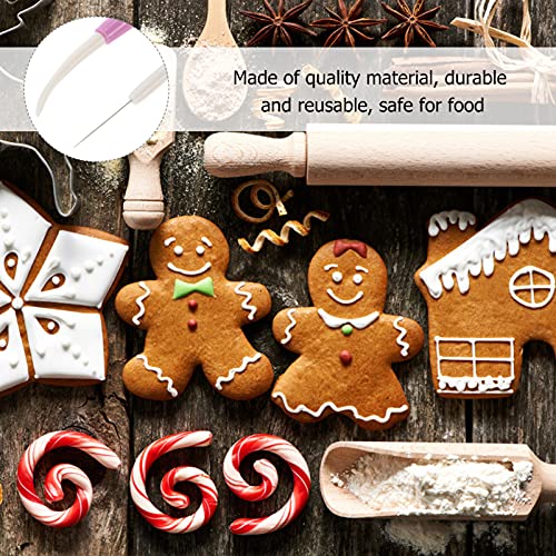 BESTonZON 2 stuks suiker roeren naald glas spuitwiel naald koekjes icing pin roestvrij staal sugar cake decoreren… - Afbeelding 8
