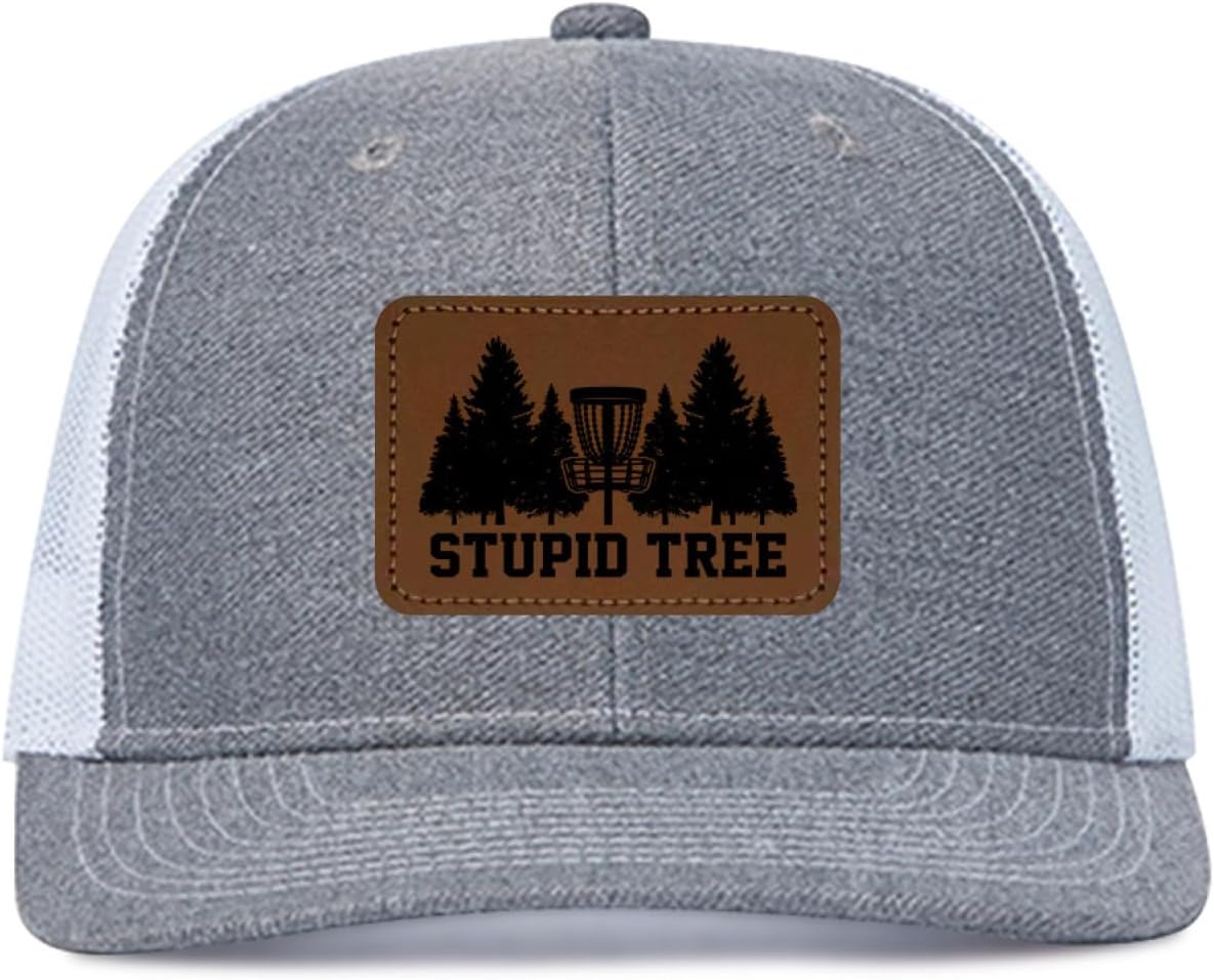 Funny Disc Golf Accessories Gifts for Men Stupid Tree Trucker Hat Golf Player Dad Trucker Hat Golf Gaming Gifts