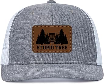 Funny Disc Golf Accessories Gifts for Men Stupid Tree Trucker Hat Golf Player Dad Trucker Hat Golf Gaming Gifts