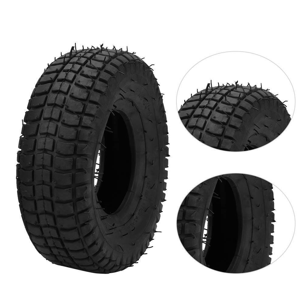 Pneumatico per Scooter, gomma di alta qualità resistente presa eccellente sicuro, Pneumatico per Scooter Elettrico, per scooter elettrico, Nero, 9X3.50-4