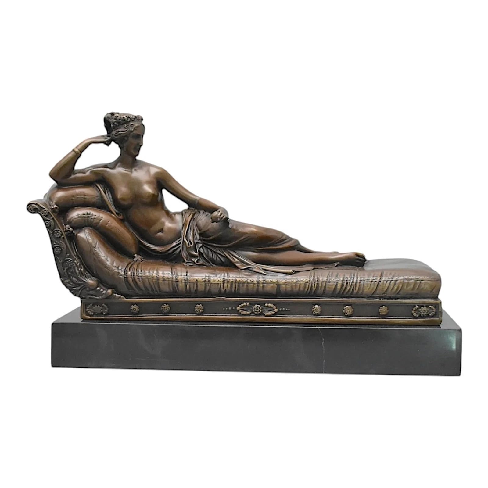 Sculpture de Pauline Bonaparte en bronze et marbre un cadeau d'exception pour esthète