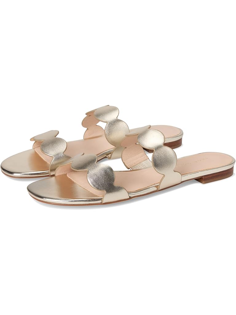 Beige Jack Rogers Greglen Slide - Metallic Nappa