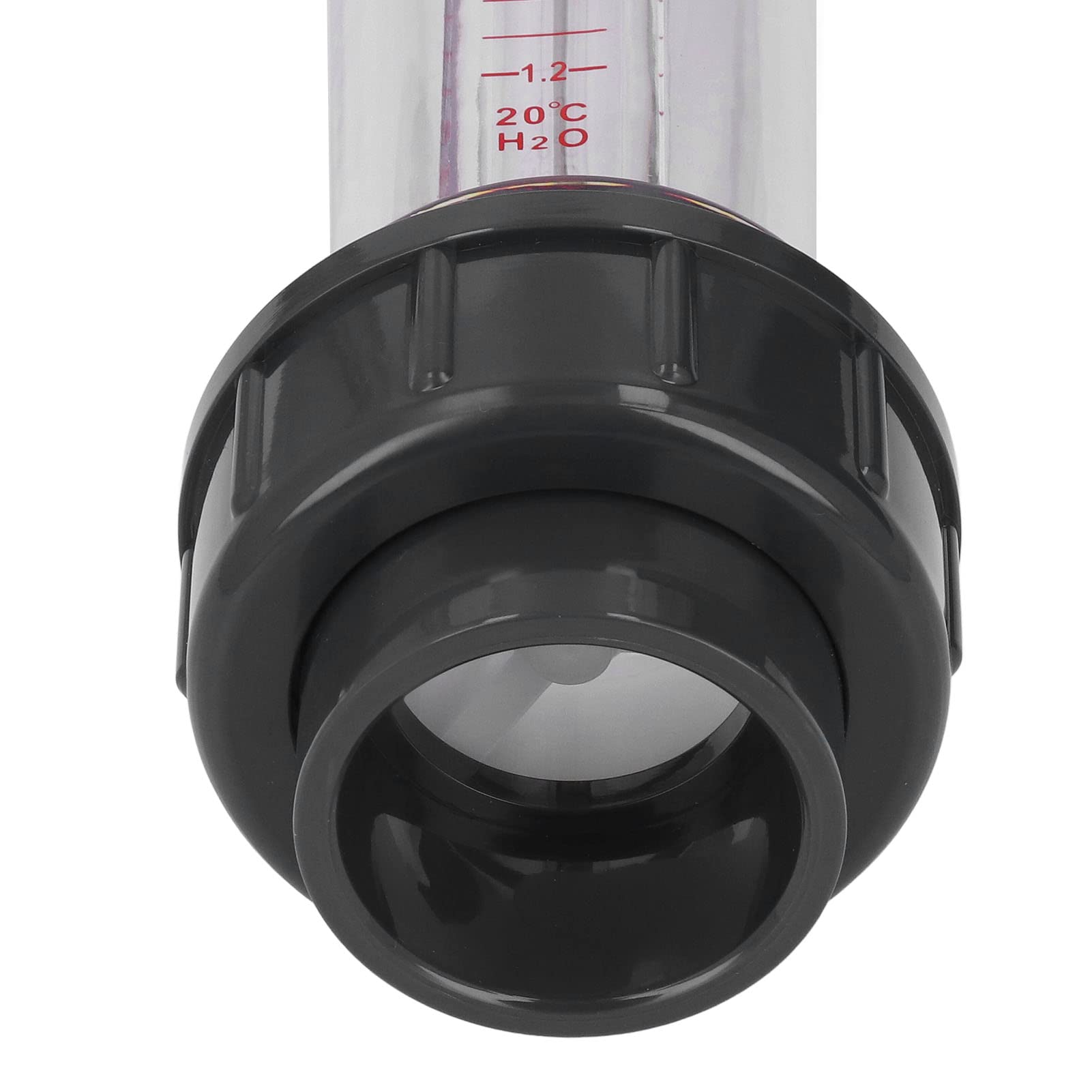 Caudalímetro de Líquido, Caudalímetro de Tubo de Plástico Transparente de Alta Precisión y Peso Ligero, 1,2-12 M³/h, Tubo de Caudalímetro para Petróleo, Industria Ligera, Fibra Química