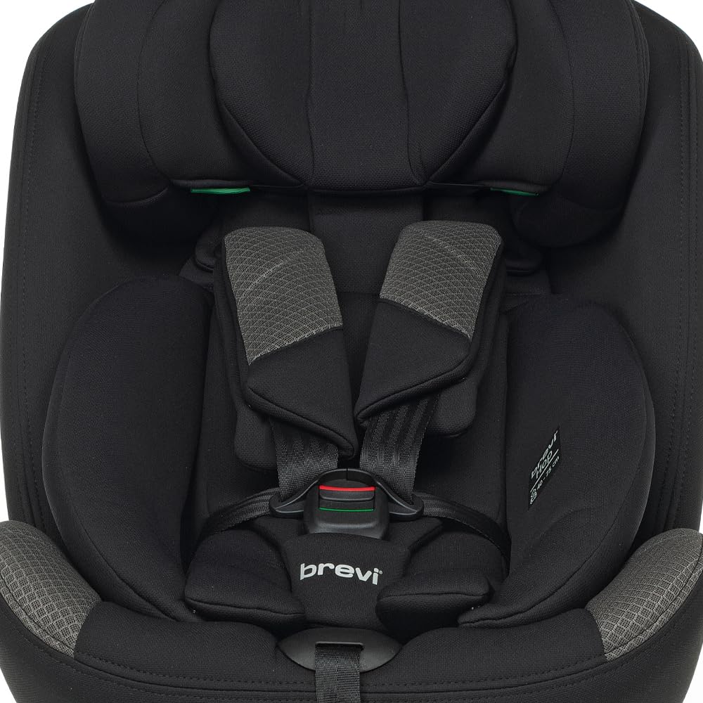 Brevi Hop i-Size seggiolino auto girevole a 360° per bambini da 40 a 150 cm di altezza, Grey