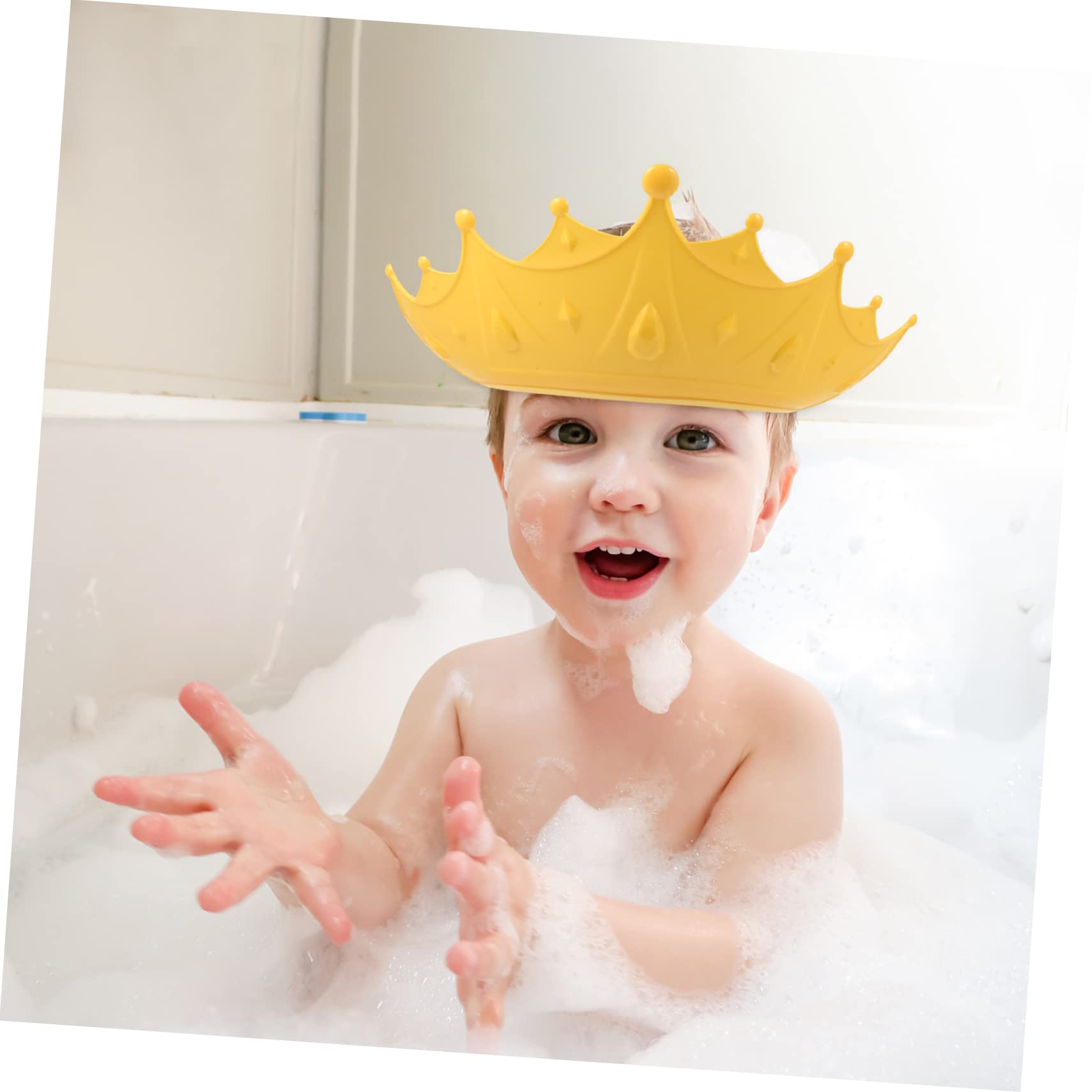 HEMOTON 4 Cuffie Per La Doccia Regolabili Per Bambini Per Bambini E Bambine Proteggono Gli Occhi Dallacqua Dello Shampoo Design Divertente Per Bambini E Bambine