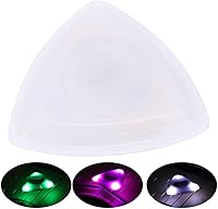 Vista 2 de Púas de guitarra acústica, púa luminosa, púa triangular para instrumento musical para tocar y recoger (rosa)