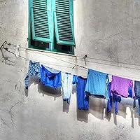 Vista 5 de Aifeier ET Paquete de 2 esparcidores de tendedero, polea separadora de tendedero de plástico para cargas pesadas y tendedero largo (beige)