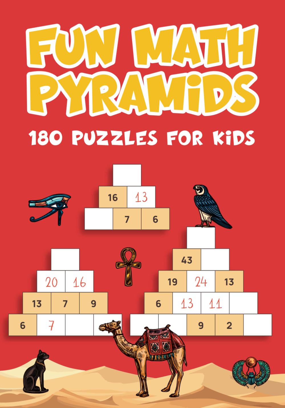 Fun Pyramid Math Puzzles for Kids: Math Drills With Addition and Subtraction for Kids