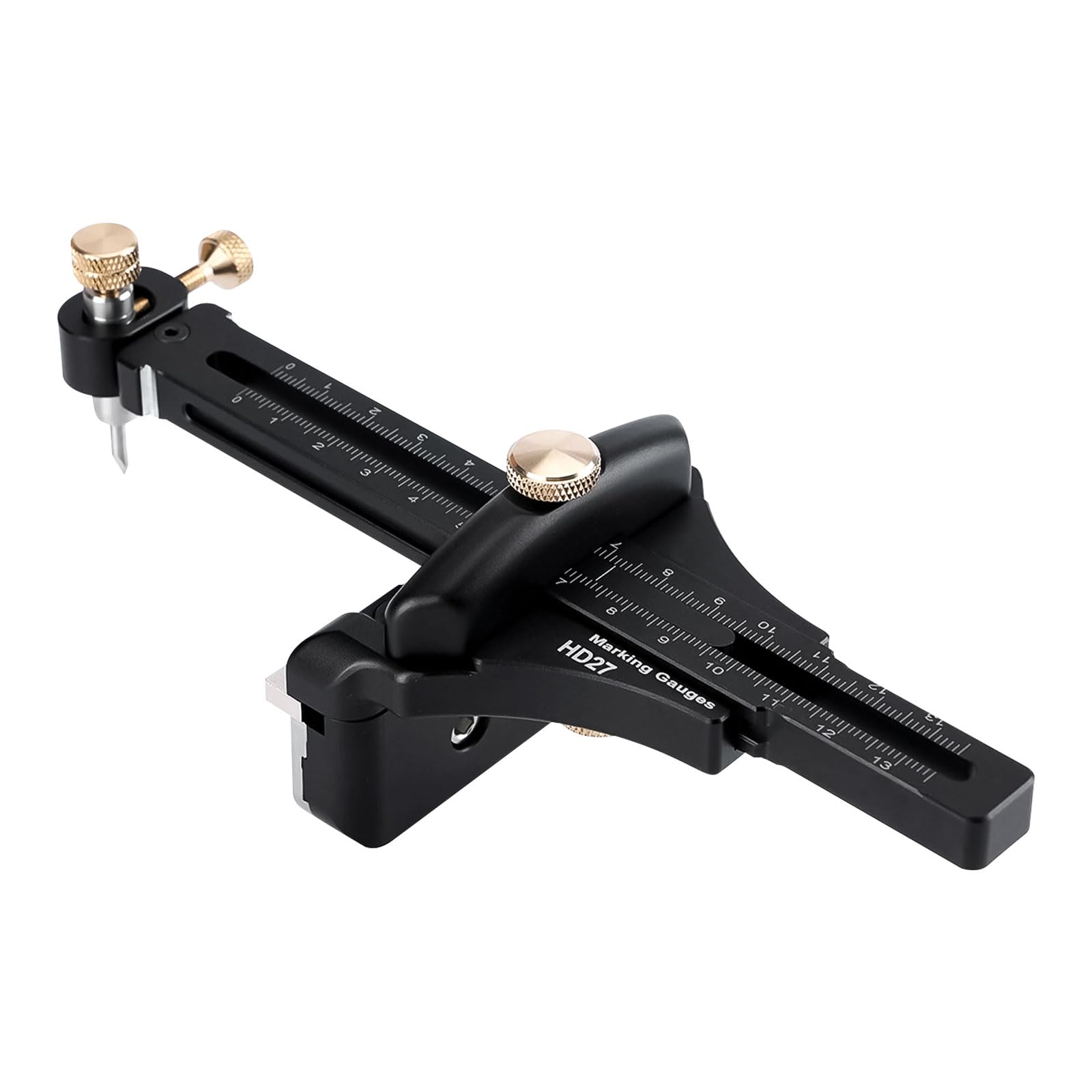 Regla en T para carpintería, carpinteros, trazador de aleación de aluminio, herramientas de calibre para carpintería, dibujo, herramientas de trazado de contorno, trazadores de carpintería