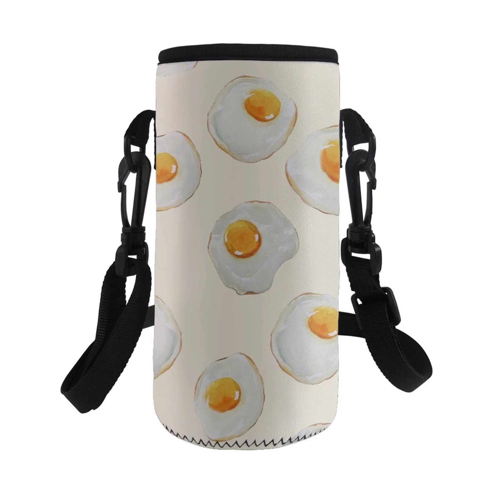 COEQINE Insulated Neoprene Water Bottle Holder Bag Case with Eggs Pattern for Kids Adult Hiking Water Bottle Carrier,Adjustable Shoulder Strap,for Stainless Steel Plastic Drinks Bottles โ image 1