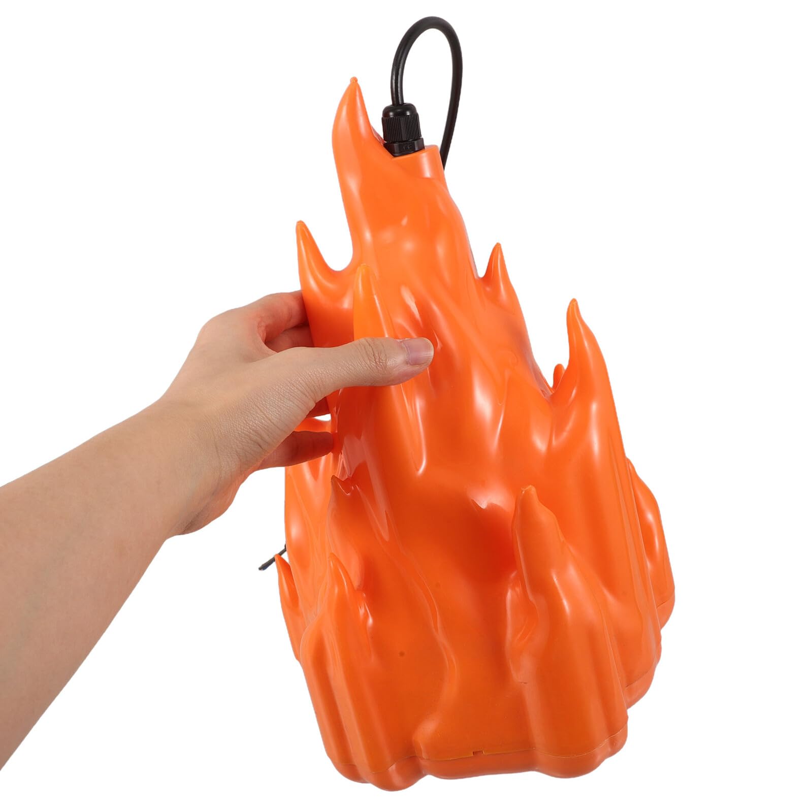 DOITOOL Lámpara LED de Llama Artificial Pequeña 30X20 CM Efecto de Llama Parpadeante Amarilla Luz Nocturna Decorativa para Chimenea Camping y Ambiente Acogedor