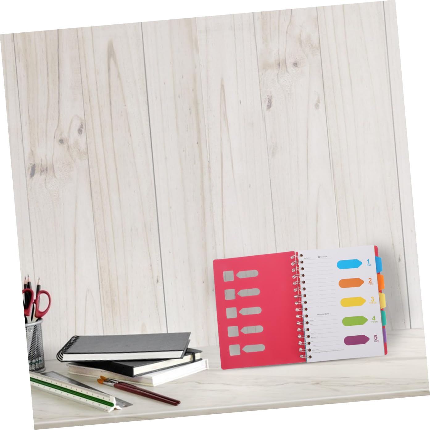 A5 Spiral Notizbuch Farbig, 2 Stück, Papier, für Tägliche Notizen | Schulbeginn Party, Büro Notizblöcke, Tagebuch Notizblöcke, Liniertes Notizbuch, Notebook Profis
