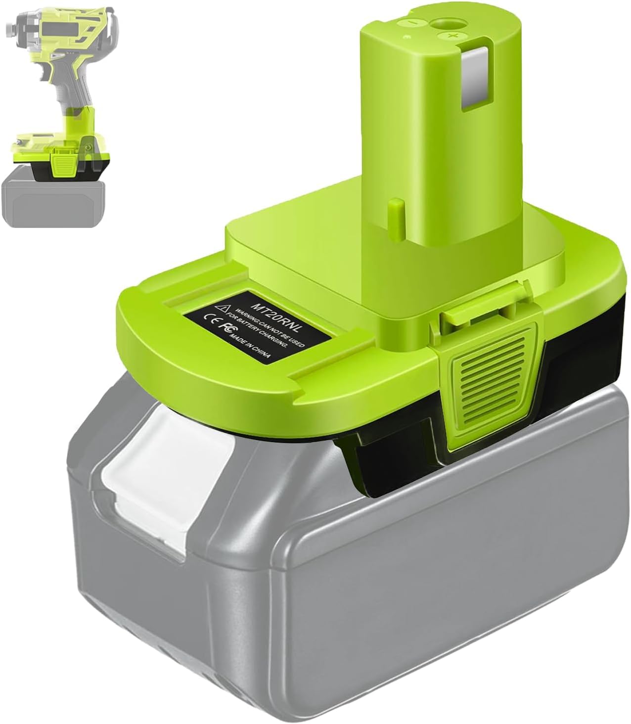 MT20RNL for Makita to Ryobi Battery Adapter (Converter for Makita LXT 18V Battery to Ryobi 18V Power Tools) — image 1