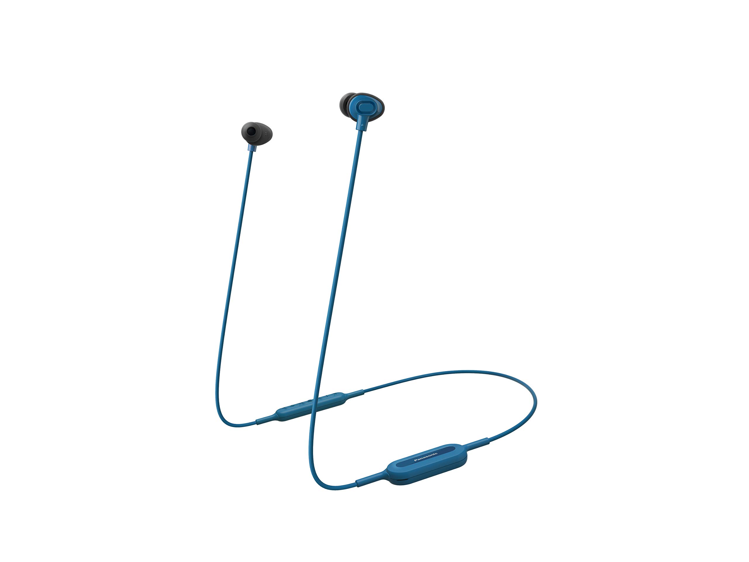 Panasonic RP-​NJ310B Auricolari Bluetooth, Sistema XBS per Bassi Potenti, 6 Ore di Riproduzione Wireless, Ricarica Veloce, Comandi Vocali, Compatibili con Smartphone, Design a Tenuta Stabile, Blu