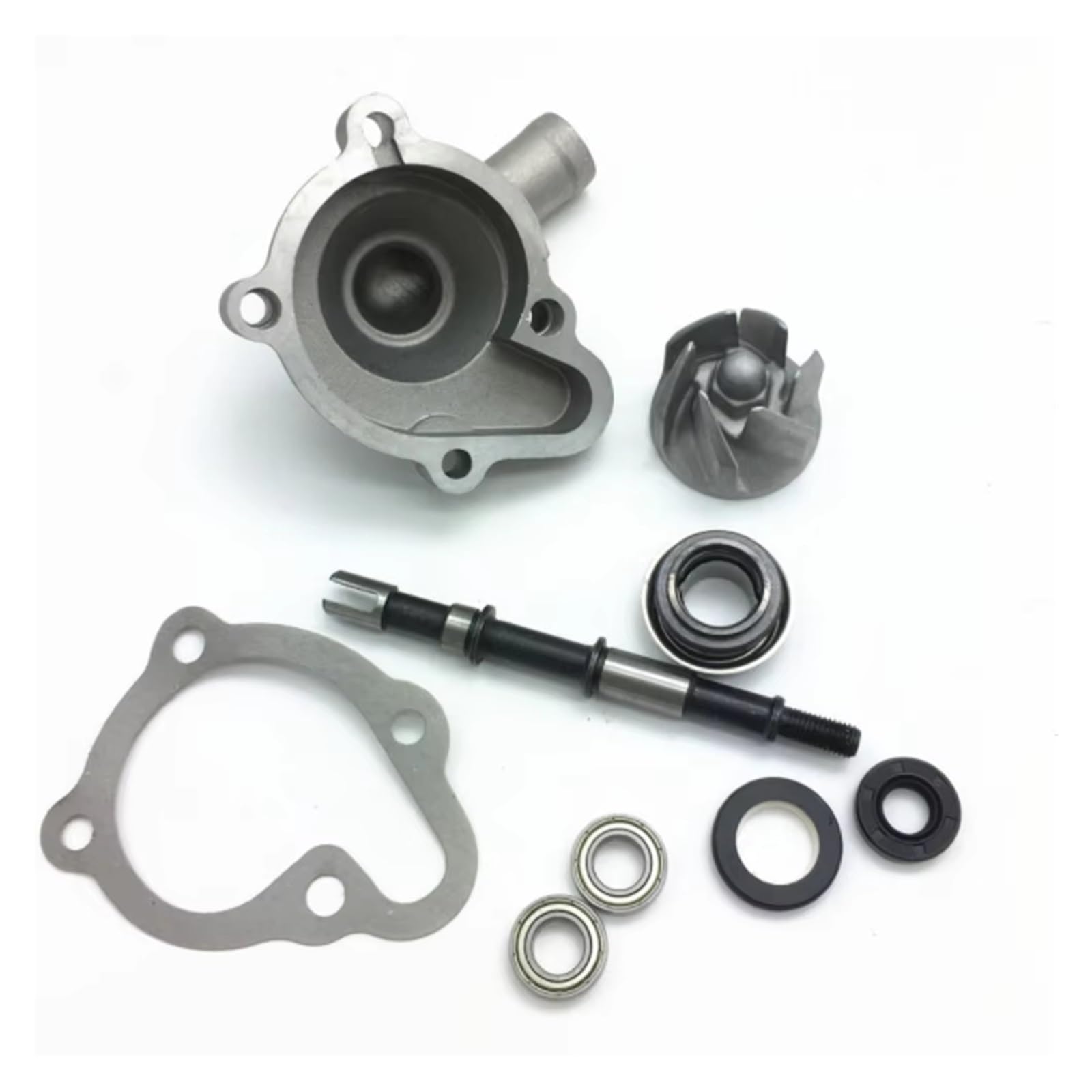 Bomba Agua Auxiliar Kit Reconstrucción Bomba Agua 9 Piezas Sellos Juntas Para Rodamiento Montaje Repuesto GY6 250CC CH250 CF250