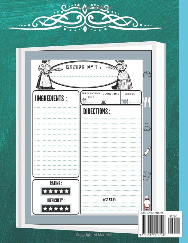 My Recipe CookBook To Write In: Make Your Own Cookbook - My Best Recipes And Blank Recipe Book Journal For Personalized Recipes - Blank Recipe Journal And Organizer For Recipes image 3