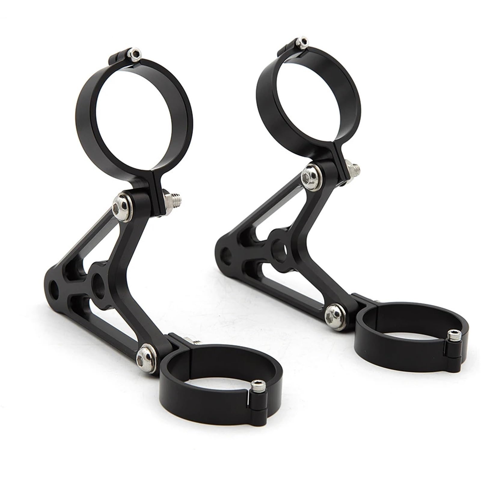 Geardrivex 41Mm Black Headlight Bracket 40Mm 41Mm 48Mm 50Mm 51Mm Motorcycle Universal Headlight Mount Clamp Brackets Fork Holder Accessories(41Mm Black)