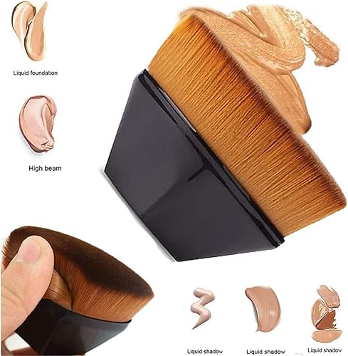 Miniatura 2 de Brocha de base sin costuras de alta densidad BB Crema Brocha de maquillaje de polvo suelto para mezclar líquido crema corrector de primera calidad