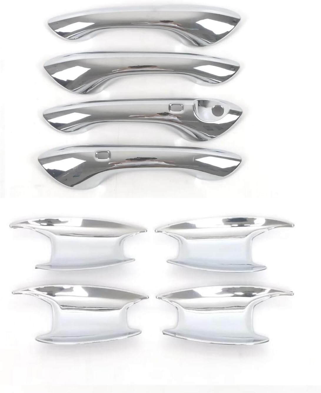 Car Chrome 4 Door Handle Cover and Cup Bowl Combo Molding Cover Trim Compatible for Chevrolet Trax 2024-2024-2025-2026