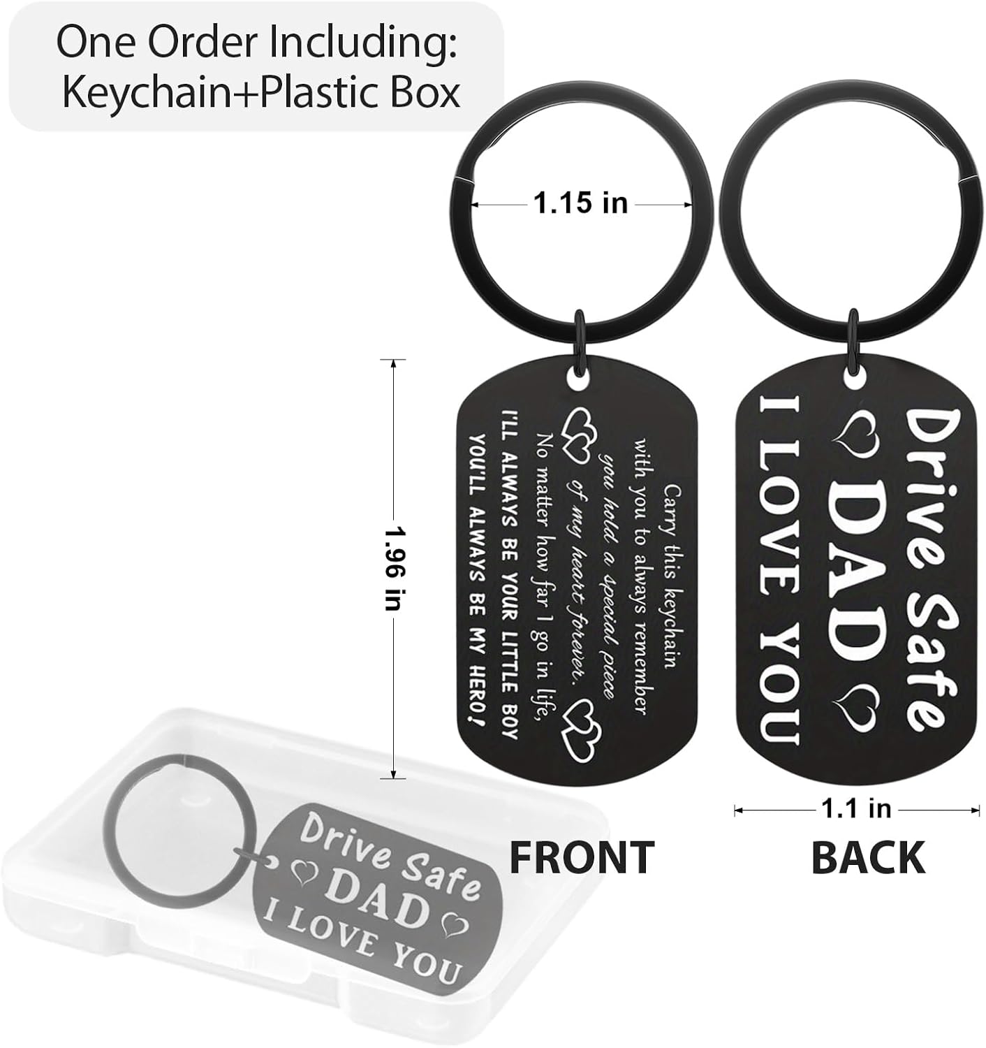 Best Friend Dad Mom Sister Birthday Gift for Women Funny Christmas Keychain Present - Image 2