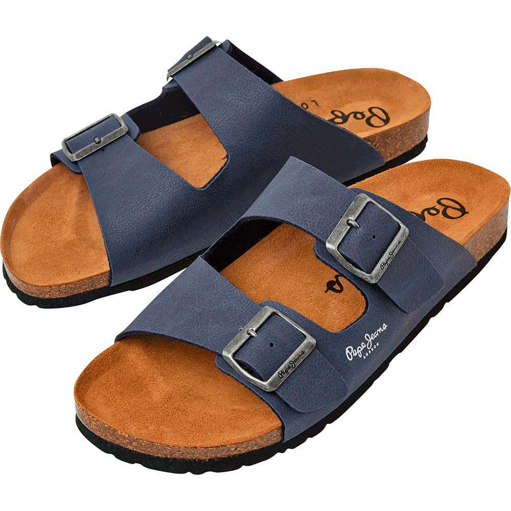 Pepe Jeans Men's Bleu Sandals Bio Double Chicago